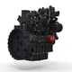 motore ibrido diesel / a gas naturale / a 4 cilindri / turbo