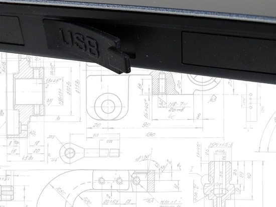 Bastron® B45-USB nero - Tastiera in vetro con touchpad