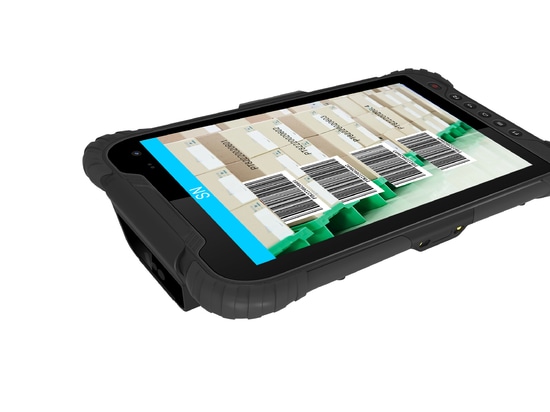 Tablet 8''' impermeabile ultra resistente con lettore RFID HF e UHF e scanner di codici a barre