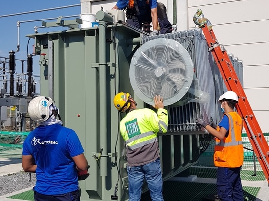 Installazione di un trasformatore di potenza 63KV 40MVA ONAN/ONAF alimentato ad olio