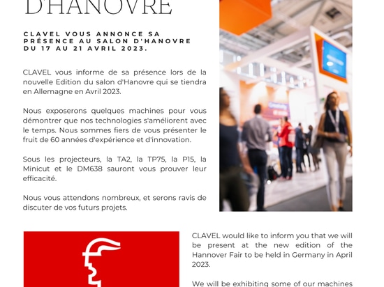 SIAMO PRESENTI AD HANNOVER MESSE 2023