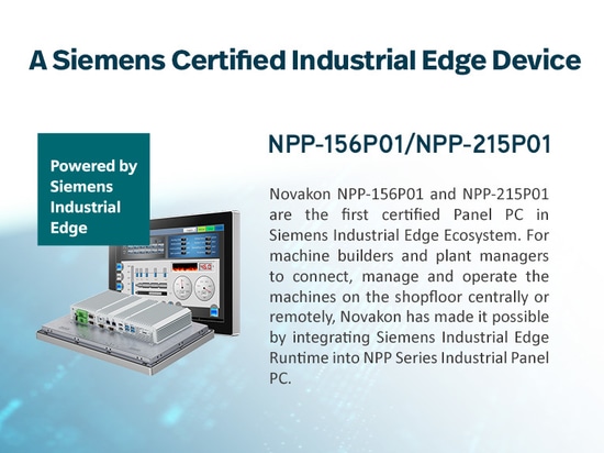 Un dispositivo industriale edge certificato Siemens - NPP-156P01/NPP-215P01