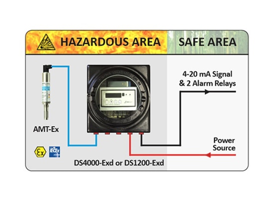 DS4000-Exd-AMT-Ex Illustrazione dell'area pericolosa