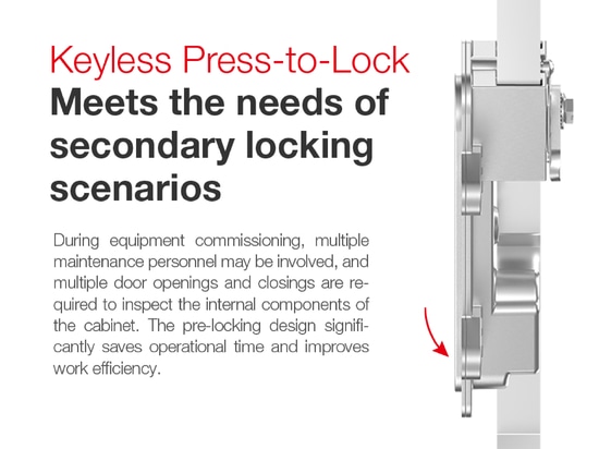 Press-to-Lock senza chiave | Soddisfa le esigenze degli scenari di chiusura secondaria