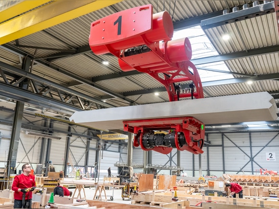 Ribaltatore a vuoto Aerolift per la movimentazione di prefabbricati in calcestruzzo