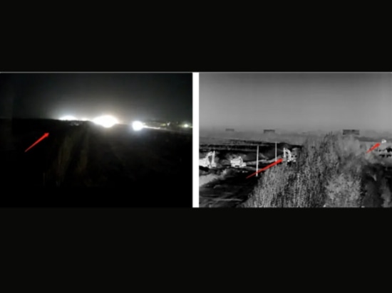 Telecamera normale VS telecamera termica nella notte