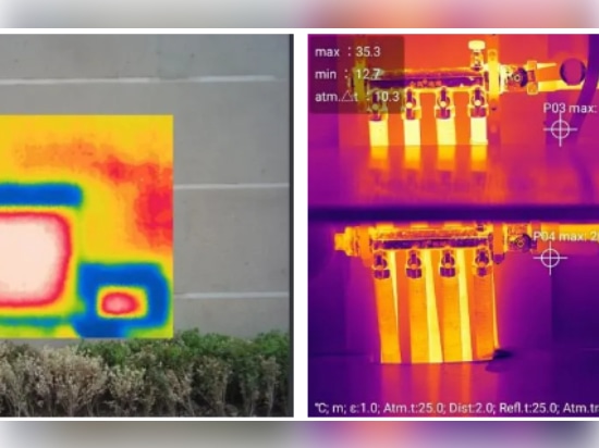 Imaging termico a infrarossi utilizzato per l'efficienza energetica degli edifici e il rilevamento dei pericoli nascosti