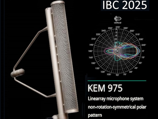 Microfono piano cardioide con diagramma polare non simmetrico a rotazione KEM 975