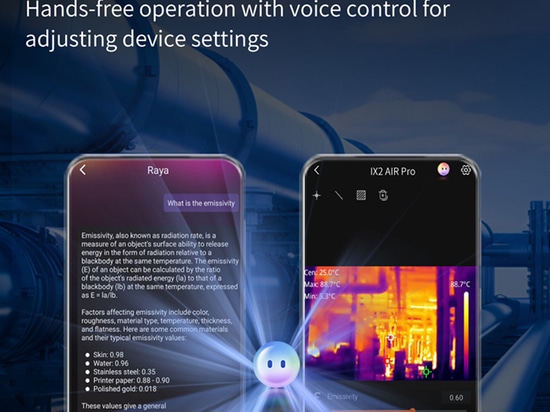 Termocamera dotata di assistente AI
