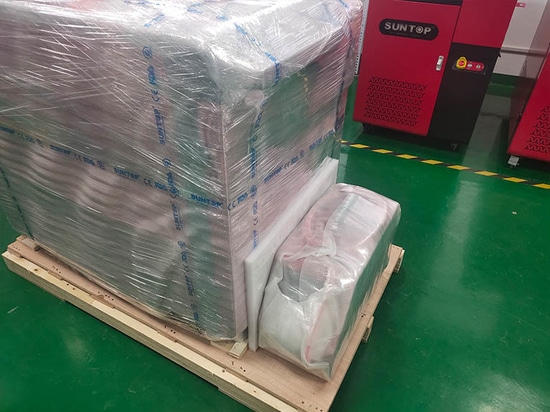 Saldatrice laser portatile 3 in 1 Suntop pronta per la spedizione al cliente russo