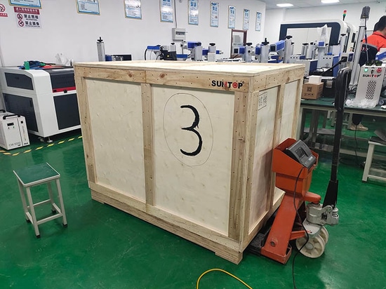 Cliente turco acquista con successo 3 saldatrici laser portatili Suntop, preparazione alla consegna completata con successo