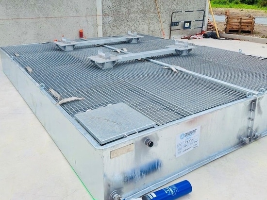 Installazione da parte di SONEC del bacino modulare ERT MODULO 2 di Sanergrid e dei filtri SPI per SNCF