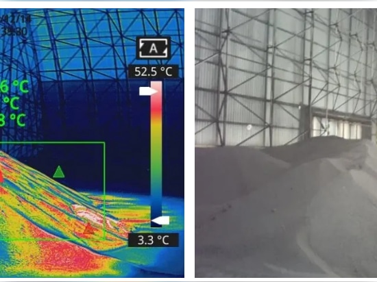 Monitoraggio della temperatura nei bunker di carbone delle centrali elettriche