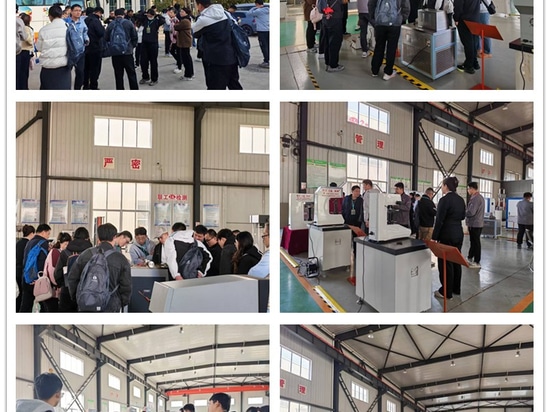 Il personale meccanico e chimico della provincia di Shandong viene in fabbrica per la formazione