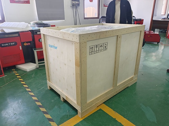 SUNTOP consegna 2 saldatrici laser 4 in 1 da 3000 W dopo aver superato con successo i test