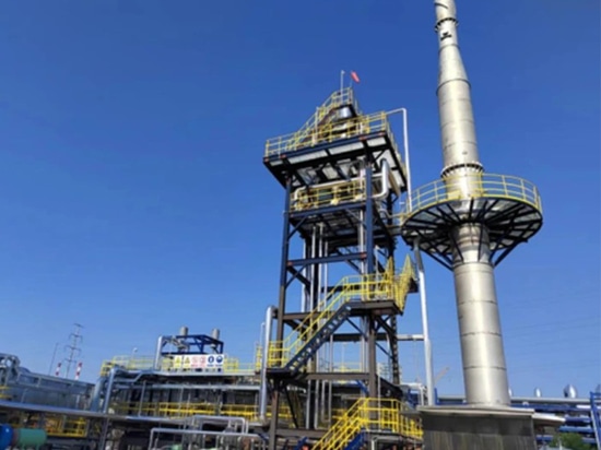 Sistema di ossidazione termica per il trattamento di 300.000 tonnellate/anno di gas di scarico PO/HP