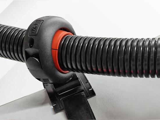 Porta-tubo girevole con chiusura a velcro