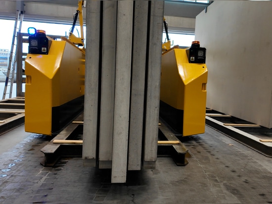 Movimentazione prefabbricati efficiente
