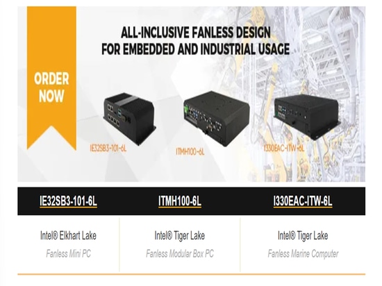 Design all-inclusive senza ventole per uso embedded e industriale