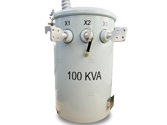 Trasformatore monofase su palo - 10-333 kVA, standard ANSI, immerso nell'olio, da 34,5 kV a 120 V, trasformatore di distribuzione sopraelevato per applicazioni di utilità e commerciali