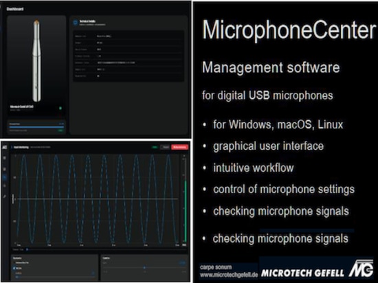 Il nuovo software di amministrazione MicrophoneCenter