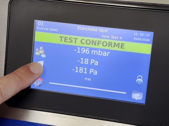 Include una pompa a vuoto integrata con regolazione elettronica fino a -700 mbar