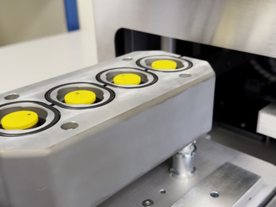 Il TSC 500 è in grado di testare fino a quattro prodotti contemporaneamente