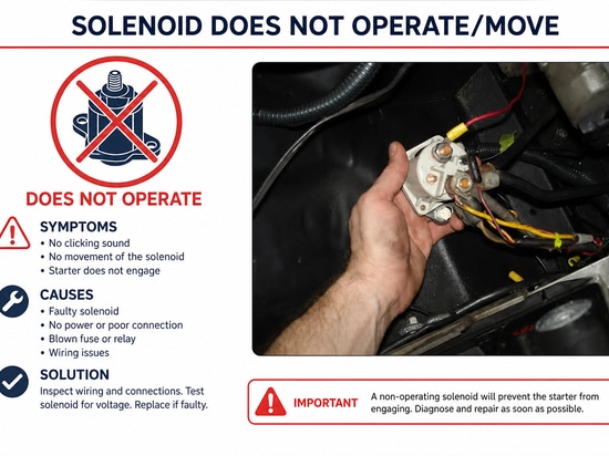 il solenoide non funziona