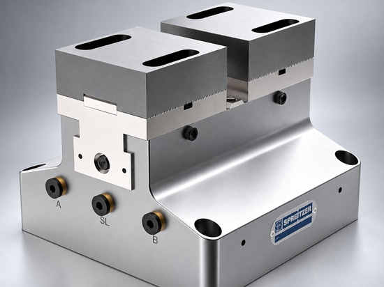 Morsa di centraggio pneumatica PZS²: bloccaggio preciso e predisposto per l'automazione nella produzione in grande serie