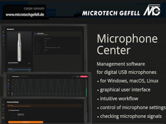 Il nuovo software Microphoncenter arricchisce l'MV 240 USB con una potente piattaforma di gestione e configurazione