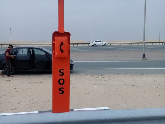 Nuovo telefono del bordo della strada di emergenza di progettazione per il progetto della strada principale del Dubai