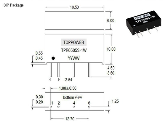 Progettazione di PIN di serie di TPR-1W