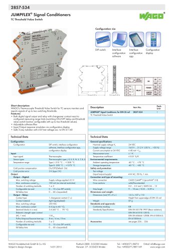 2857-534 JUMPFLEX® Signal Conditioners