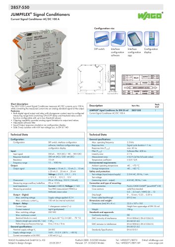 2857-550 JUMPFLEX® transducer; Current transducer