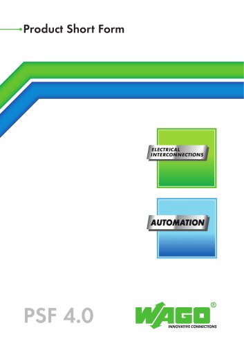 Shortform catalogue electrical interconnection and electronics (S 773: with pushwire connectors for solid and stranded wires)