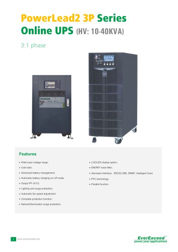 10-40kVA PowerLead2 Series UPS