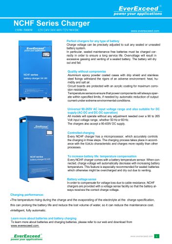 Battery charger NCHF series