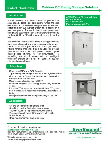 EverExceed 3KW-40KWh Outdoor energy storage solution V1.0