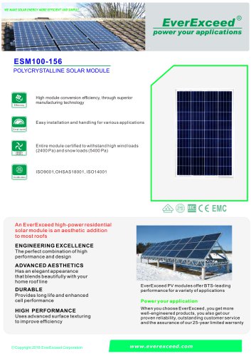 Solar panel Poly-156 series