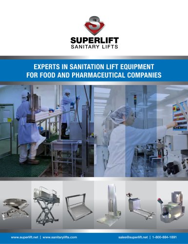 2017-18 Sanitary Lift Equipment Catalog