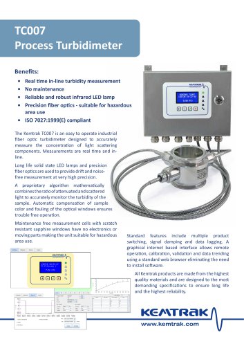 TC007 Process Turbidimeter