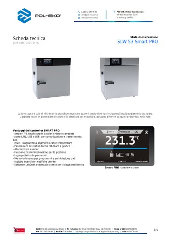 Stufa di essiccazione SLW 53 Smart PRO