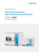 BENCHTOP AUTOCLAVES WITH DRYING AND PREVACUUMS - AHS-B SERIES