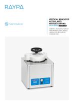 VERTICAL BENCHTOP AUTOCLAVES WITHOUT DRYING - AVS-N SERIES