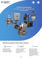 Centrifuge industriali per impaianti pilota e produzione su piccola scala