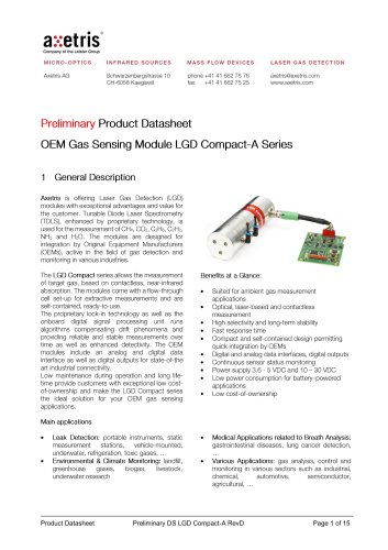 OEM Gas Sensing Module LGD Compact-A Series