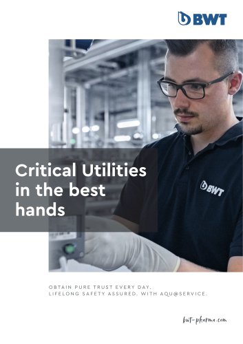 AQU@ Service - Critical Utilities in the best hands