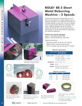 Sheet Metal Deburring, Beveling & Faceting Machines