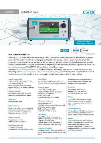 Leak Tester CETATEST 525