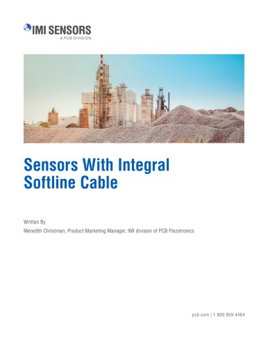 Sensors With Integral  Softline Cable